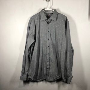 Enzone black plaid button shirt size 2XL